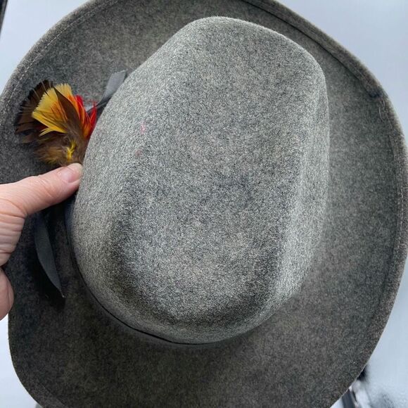 Vintage Lancaster Fedora 100% wool hat 21” . - Picture 5 of 7